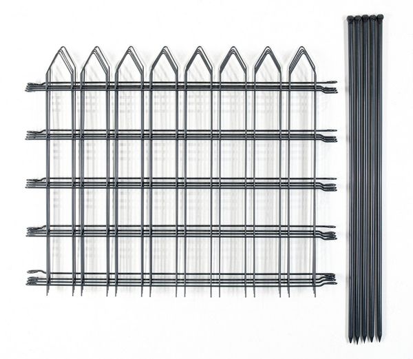 Teichzaun 4er Set, -ca.1000x800mm - Grau, 21FS03