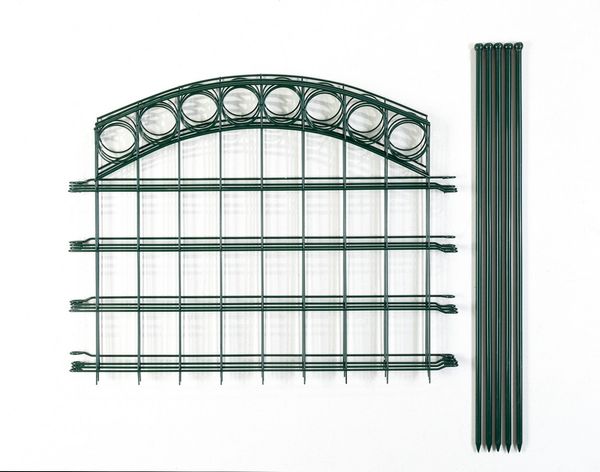 Teichzaun 4er Set, -ca.1000x800mm- Grün, 21FS07