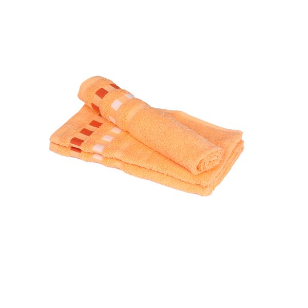 Gästehandtücher "Korfu" - 3er-Set, Adria Orange
