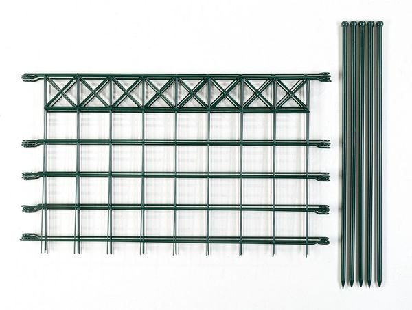 Teichzaun 4er Set, -ca.1000x600mm - Grün, 21FS12