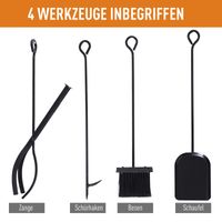 Kaminholzständer Kaminbesteck Brennholzregal Kaminwerkzeug Eisen Gold
