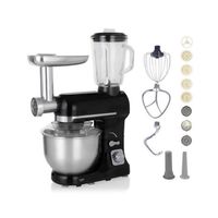 Schwarz Multifunktion Mixer 1800W Teigmaschine Fleischwolf