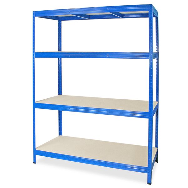 Großfach-Steckregal, kunststoffbeschichtet blau