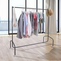 Kleiderständer Garderobenständer Kleiderwagen Rollgarderobe aus Metall