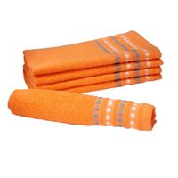 Gästetücher "Cordoba" 5er- Set ca. 30x50 cm, Orange