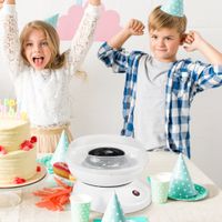Zuckerwattemaschine Zuckerwattegerät Zuckerwatte Maschine (Modell 1/Weiß)