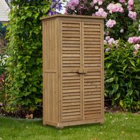 Gartenschrank Holz Geräteschuppen Gartenhaus Geräteschrank Natur
