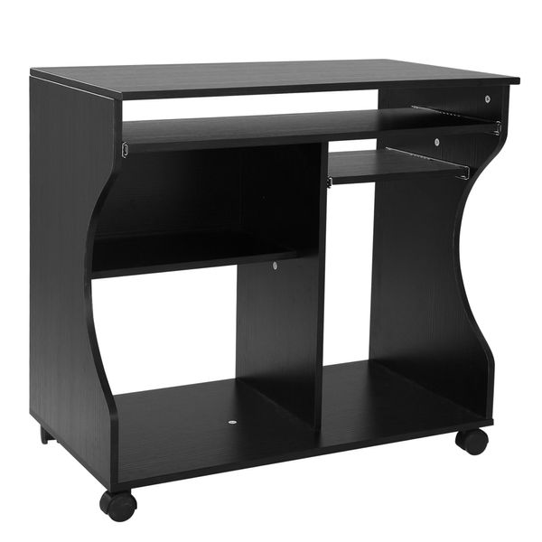 Computertisch Eckschreibtisch Winkelschreibtisch Schreibtisch Bürotisch PC Tisch Schwarz
