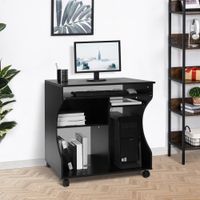 Computertisch Eckschreibtisch Winkelschreibtisch Schreibtisch Bürotisch PC Tisch Schwarz