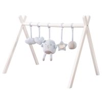 Spieltrapez, Baby-Spiel-und Greiftrainer nach Montessori, BabyGym weiß