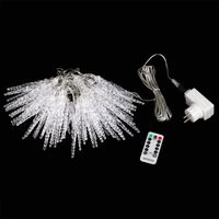 Lichterkette Eiszapfen 80 LED inkl Fernbedienung 13m weiß