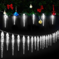 Lichterkette Eiszapfen 40 LED 104m weiß