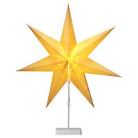 LED Papierstern 60cm creme mit Ständer