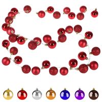 Weihnachtslichterkette mit Kugeln 40 LED 2m /  4cm champagner