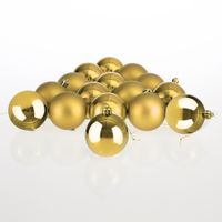 Weihnachtsbaumkugeln 54 tlg 5-8cm gold