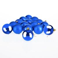 Weihnachtsbaumkugeln 54 tlg 5-8cm blau