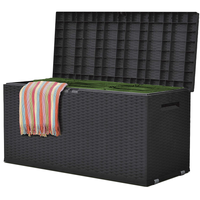 Gartentruhe "Nizza" mit 350 Litern Stauraum, ca. 120 x 52 x 60 cm – Anthrazit