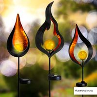 LED-Solar-Vintage Leuchte - Kerze