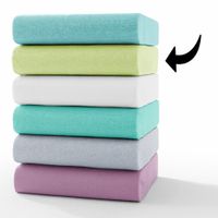 Dreamtex Supersoft-Jersey-Spannbetttuch, ca. 140 - 160 x 200 cm - Lemon