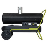 TT-HK-245 Heizkanone Dieselkanone Heizlüfter 30kW mit Handgriff, Rohrrahmen, Rädern und Abluftauslass