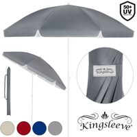 Sonnenschirm Kingsleeve neigbar/höhenverstellbar 140-200 x 200cm rot