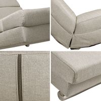 Casaria Relaxliege London Massage + Heizfunktion 186 x 89 x 55cm sand