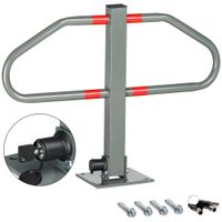 monzana® Parkplatzsperre Bogen 70 x 47 x 18cm grau/rot