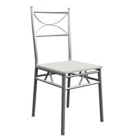Casaria Sitzgruppe Paul Tisch 110 x 76 x 70cm Stuhl 87 x 46 x 38cm 4+1 5tlg weiß