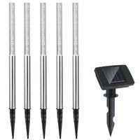 Solarleuchte LED klein 48 x 2cm 4er Set bunt