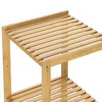 Casaria Badezimmerregal Bambus 4 Etagen 110 x 33 x 33 cm braun