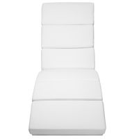Casaria Relaxliege London Kunstleder Massage + Heizfunktion 186 x 89 x 55cm weiß