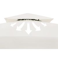 Casaria Pavillon Lorca 300 x 300 x 270cm creme