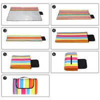 Detex Picknickdecke inkl Tragegriff 195 x 150cm bunt