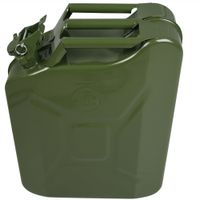 monzana Metallkanister 20L 46 x 36 x 17cm olivgrün