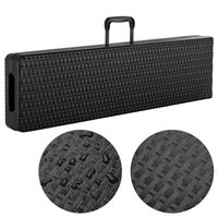 Casaria 2er set Gartenbank Polyrattan Malmö 180 x 43 x 25cm schwarz