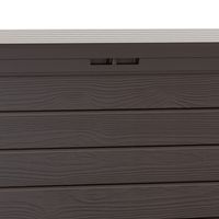 Deuba Auflagenbox Holzoptik Woody 120 x 57 x 46cm braun