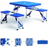Deuba Campingtisch Picknick Kunststoff klappbar 87 x 40 x 11cm