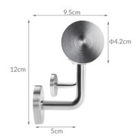 monzana Handlauf Edelstahl 100 x42cm