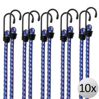 Spanngummi Expander 10er Set 30,5cm x 0,8cm blau / weiß / rot