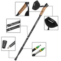Deuba Nordic Walking Stöcke 68 – 135cm grau
