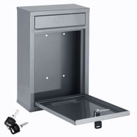 Deuba Briefkasten 32 x 22 x 9cm grau