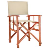 Regiestuhl Eukalyptus Cannes 86 x 56,5 x 48cm creme