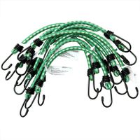 Deuba Spanngummi Expander 10er Set 61cm x 0,8cm grün / gelb