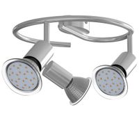 monzana® Deckenleuchte Amaryllis 2 Flammig 25 x 12 x 6,5cm silber