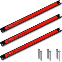 Deuba Magnetleiste 23kg 45cm 3 tlg rot-schwarz