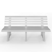 Gartenbank Orchidea 145 x 49 x 74cm weiß