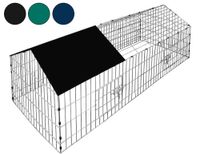 Kleintierfreilauf - Hasenfreilauf inkl Sonnenschutz 180 x 75 x 75cm grün