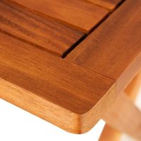 Casaria Beistelltisch Akazie klappbar 73 x 70 x 70cm braun