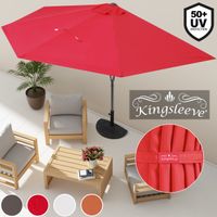 Kingsleeve Sonnenschirm UV halbrund 23 x 27m anthrazit