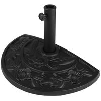 Deuba Fuß für Terassenschirm halbrund 50 x 31 x 31cm schwarz